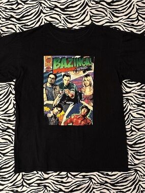 Ripple Junction Black Bazinga! Graphic Short Sleeve Tee